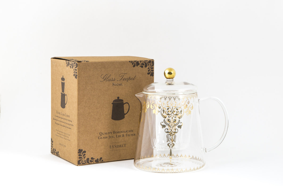 Glass Teapot in Moroccan theme – 800mL