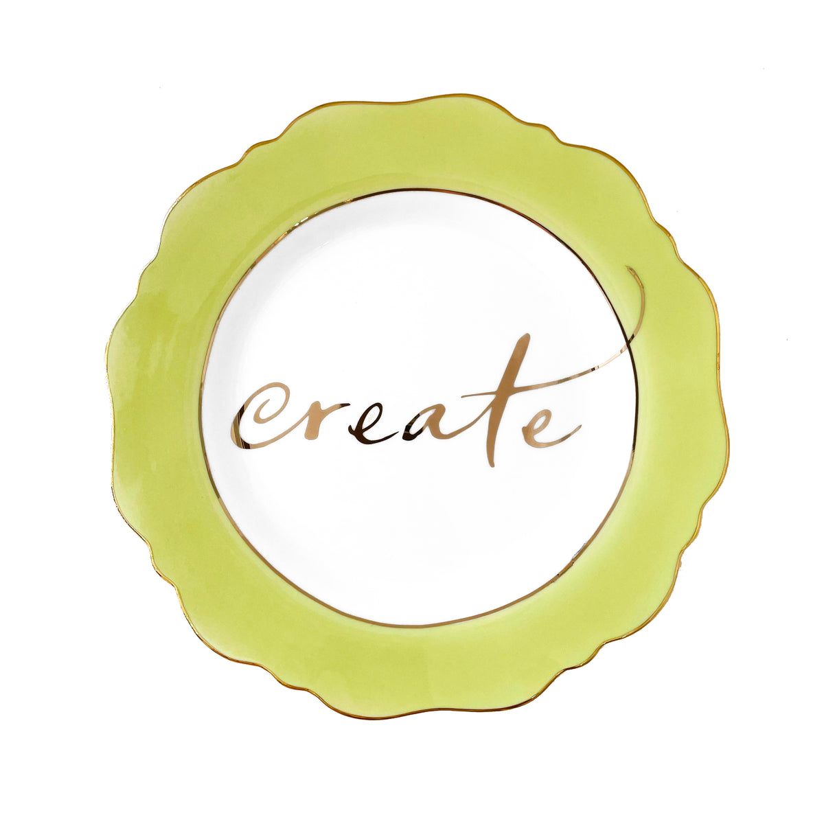 Pale Green ‘Create’ Side Plate