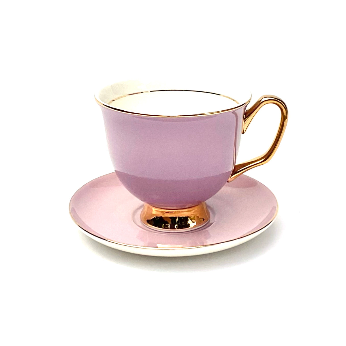 XL Lavender Teacup and Saucer