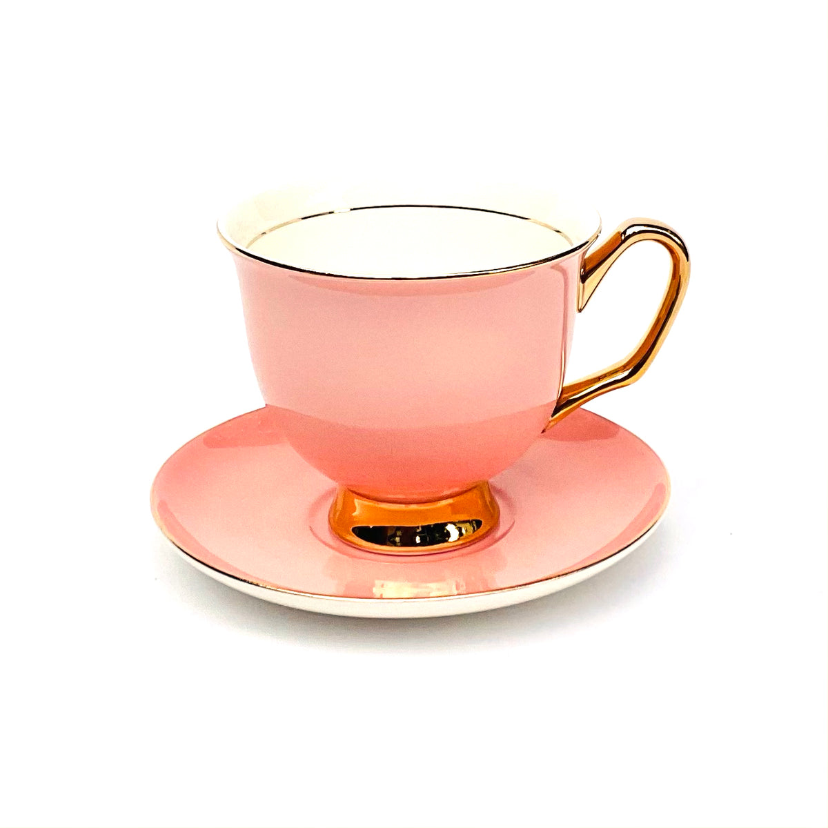 XL Pale Pink Teacup and Saucer