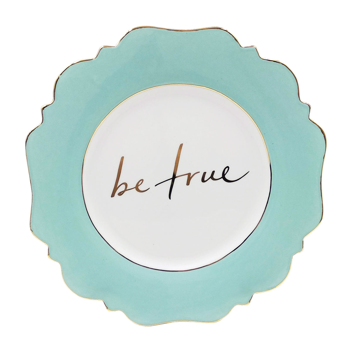 Pale Blue &#39;Be True&#39; Side Plate