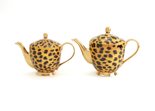L#39;Objet leopard print tea pot - Brown