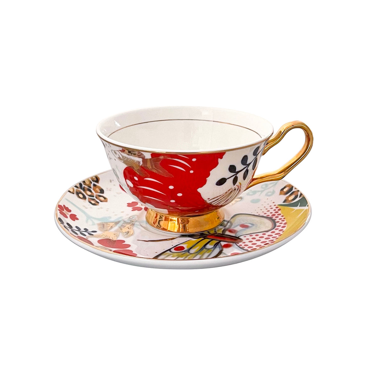 Butterfly Teacup and Saucer